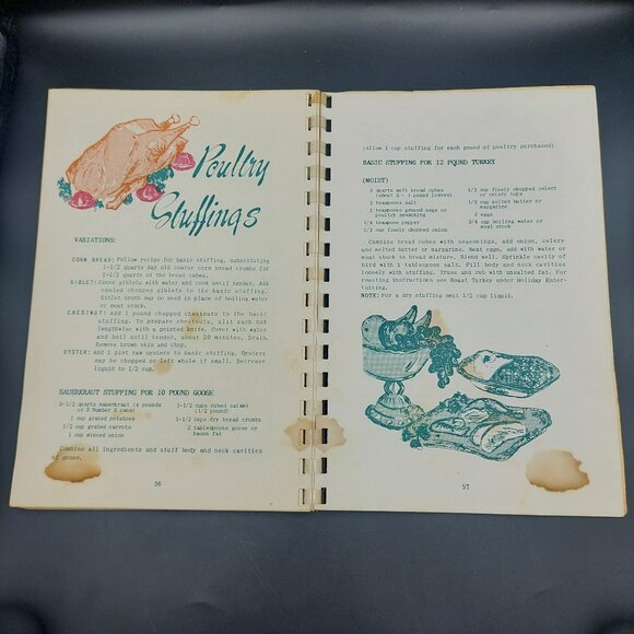 Vtg 1955 Christmas Greetings Michigan Consolidated Gas Company Spiral Cookbook - Picture 3 of 6